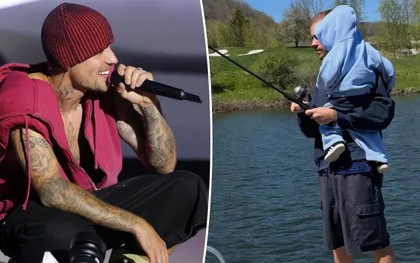 Thoát vai Coachella, Justin Bieber về làm "ông bố quốc dân" của con trai 2 tuổi