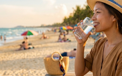 Đi biển phải đối mặt với say nắng, mất nước, rối loạn tiêu hóa hay làn da bị khó chịu thì hãy uống ngay 1 loại nước "thần thánh" này