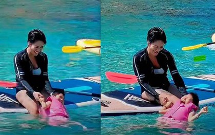 Nữ diễn viên Việt đưa con đi biển chơi mà hàng trăm người phải thốt lên: "Người mẹ vĩ đại"