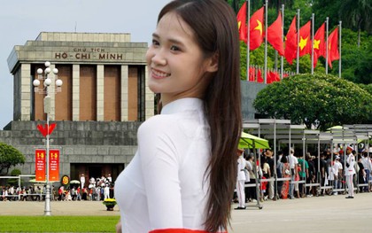 Dòng người xếp hàng dài trong nắng sớm, vào viếng Lăng Bác ngày 30/4