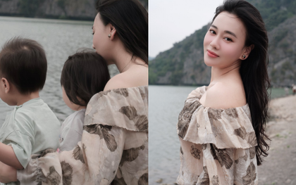 Phương Oanh cập nhật cuộc sống bên 2 con