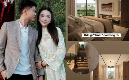 Tuyển thủ Phan Văn Đức và bà xã hotgirl Nghệ An xây biệt thự bề thế, nhìn thiết kế đủ thấy độ sang chảnh, chi phí "khủng"