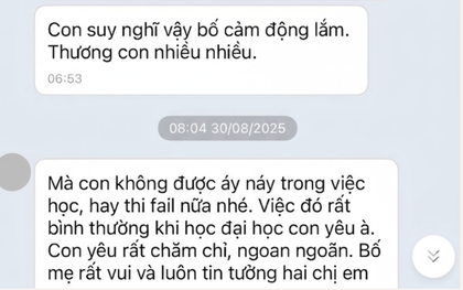“Du học - học Y 8 năm”: Nữ sinh bật khóc lúc 2h sáng khi đọc lại tin nhắn của bố, phía sau là những khoản tiền hàng trăm triệu