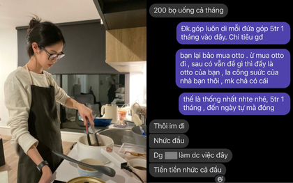Ảnh chụp màn hình tiết lộ bi kịch: Chồng chỉ kiếm tiền đưa mẹ đẻ, vợ nuôi con hết 10 triệu thì “im đi, nhức cả đầu”