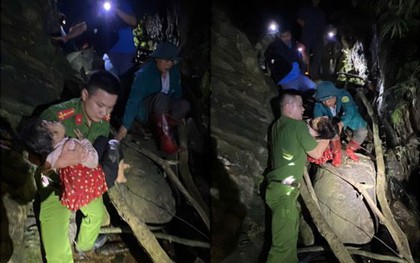 Em bé mắc kẹt dưới thác nước suốt 7 tiếng tại Lạng Sơn