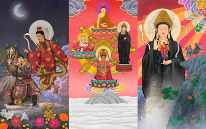 Không cần đọc huyền sử, xem bộ tranh sơn mài trên núi Bà Đen sẽ biết Linh Sơn Thánh Mẫu linh thiêng như nào