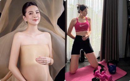 Con trai vừa tròn 1 tuổi, Mai Ngọc bất ngờ đăng ảnh bầu