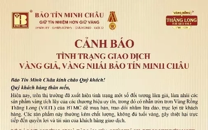 Cảnh báo tình trạng vàng giả, vàng nhái thương hiệu trên thị trường