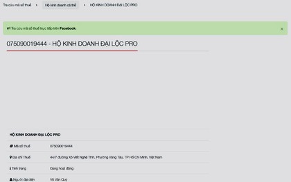 Ai từng đóng tiền, nhập hàng tại Công ty Đại Lộc Pro cần sớm liên hệ Công an