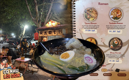 Bát ramen vỉa hè 65.000 gây sốt Hồ Tây, khách ngồi bó gối chịu nóng vẫn xì xụp khen ngon