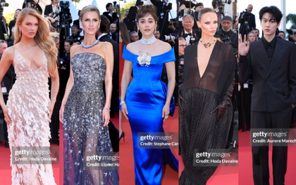 Thảm đỏ Cannes ngày 5: "Chị đại" Chompoo Araya chiếm trọn spotlight, siêu mẫu Nga ngang nhiên hở bạo phạm quy