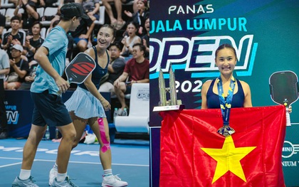 Nàng thơ Alix Trương cùng thần đồng 15 tuổi Tama xuất sắc vô địch PPA Kuala Lumpur