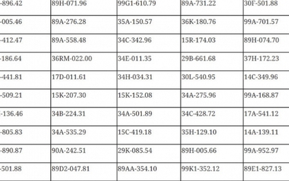 699 chủ phương tiện vi phạm mang biển số sau khẩn trương nộp phạt nguội theo Nghị định 168
