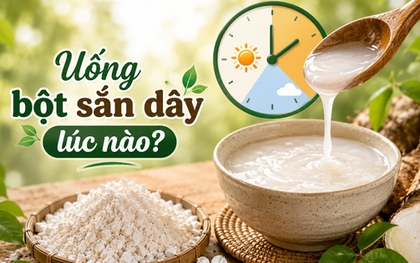 Uống bột sắn dây vào thời điểm nào trong ngày là tốt nhất để thanh nhiệt, đẹp da vào mùa hè?