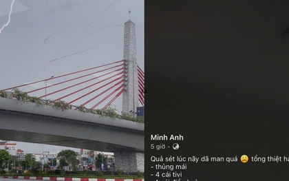 Hải Phòng và miền Bắc: Sét đánh thủng mái nhà, cháy loạt thiết bị điện sau trận giông lớn