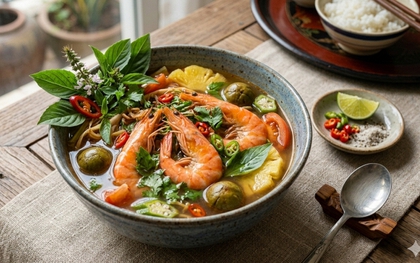 Nấu canh tôm chua bỏ ngay loại lá này vào, nước chua dịu thơm nức mũi, vị ngon cuốn hơn cả canh Tom Yum