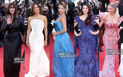 Thảm đỏ Cannes ngày 11: Eva Longoria đọ sắc Hoa hậu Thế giới, "tiên nữ" ôm bình hoa át cả biểu tượng Ý