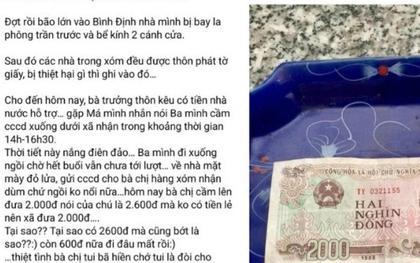 Chờ nhiều giờ để nhận hơn 2.000 đồng tiền hỗ trợ bão lũ: Đối thoại với dân để làm rõ phản ánh
