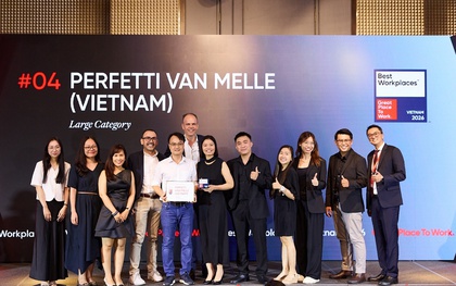 Perfetti Van Melle Việt Nam ghi danh Top 4 nơi làm việc xuất sắc hàng đầu Việt Nam 2026
