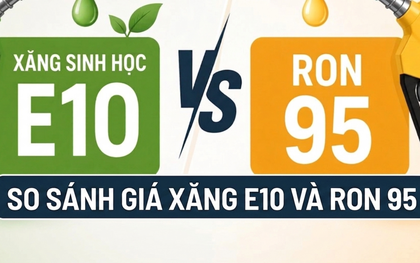 So sánh giá xăng E10 và RON 95