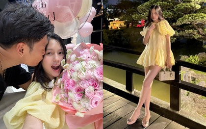 Thành Chung tổ chức sinh nhật ngọt ngào cho bà xã - hotgirl Ngô Tố Uyên, nhan sắc "mẹ bỉm" sau sinh gây ngỡ ngàng