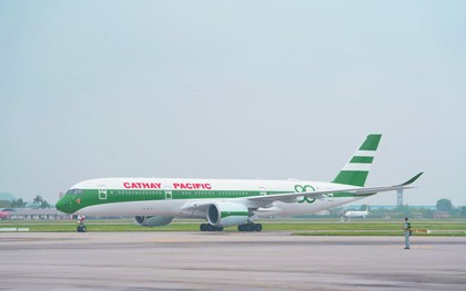 Lần đầu tiên Cathay Pacific mang chiếc máy bay đặc biệt này đến Hà Nội