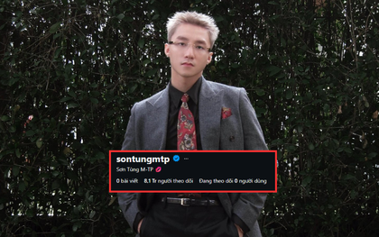 Sơn Tùng M-TP mất 200.000 người theo dõi sau khi ẩn toàn bộ bài đăng Instagram