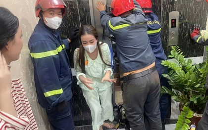 Giải cứu 2 cô gái mắc kẹt trong thang máy nhà trọ lúc 2 giờ sáng