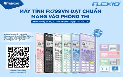 Máy tính khoa học FLEXIO đạt chuẩn mang vào phòng thi