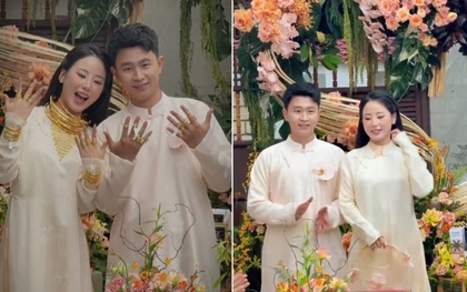 Tiểu thư Hà Tĩnh lên xe hoa “sáng nhất” một vùng: Cô dâu đeo vàng đeo đầy người, gia thế nhà chồng gây tò mò
