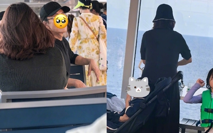 Park Shin Hye vác bụng bầu cùng đại gia đình "ông trùm" Bae Yong Joon đi du thuyền 5 sao