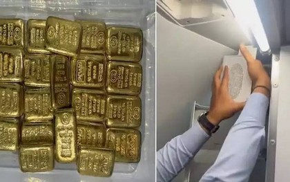 Phát hiện 24 thỏi vàng nặng gần 3 kg, trị giá gần 13 tỷ đồng giấu trong hộp loa thông báo trên máy bay