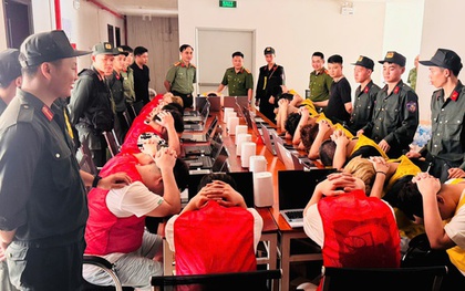 Hình ảnh bên trong khách sạn nơi nhóm người nước ngoài tổ chức lừa đảo
