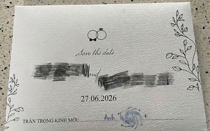 Tấm thiệp mời cưới gây xôn xao nhất hôm nay: Gửi đồng nghiệp đã có gia đình nhưng cách ghi tên lại khiến hội chị em tranh cãi nảy lửa