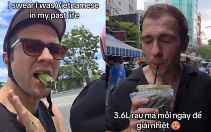 Khách Mỹ tự nhận là “Tây Thanh Hóa” gây sốt với món pizza nem chua rau má