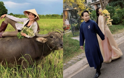 Không ai nghĩ Á hậu Vbiz này từng chăn trâu 10 năm, hiện sống trong biệt thự nhà vườn, đổi đời sau 4 lần thi nhan sắc