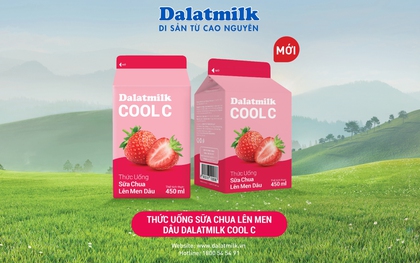 Thức uống sữa chua lên men Dâu Dalatmilk Cool C vừa ra mắt có gì đặc biệt?