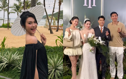 Doãn Hải My lên đồ đi ăn cưới là rõ đẳng cấp Top 10 Hoa hậu Việt Nam, khác hẳn style nhạt nhạt thường ngày