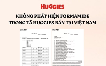 Huggies chủ động kiểm nghiệm sản phẩm, không phát hiện formamide trong mẫu tã tại Việt Nam