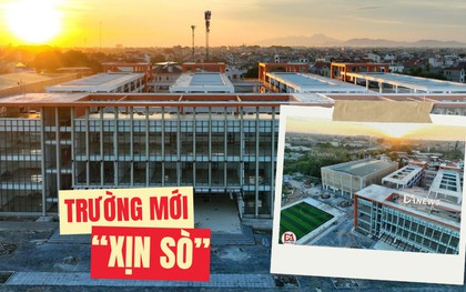 Cận cảnh ngôi trường hơn 200 tỷ, vừa xây xong ở Hà Nội và đã tuyển sinh từ năm nay: To đẹp cỡ nào mà phụ huynh xuýt xoa mãi!