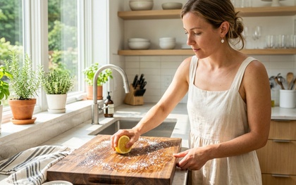 Cách vệ sinh thớt gỗ bị mốc để an toàn khi nấu ăn