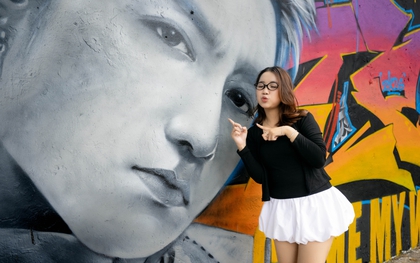 Hot hơn cả nắng hè Hà Nội: Bức tường graffiti Sơn Tùng M-TP ở Yên Phụ đang khiến Sky kéo nhau đến check-in rần rần