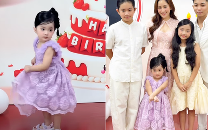 Cô út Lisa nhà Khánh Thi - Phan Hiển gây sốt vì xinh yêu như "búp bê sống", khoảnh khắc khiêu vũ mới chiếm "spotlight"