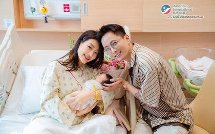 Vợ chồng Rhymastic hạnh phúc chào đón con thứ hai tại Bệnh viện Quốc tế Mỹ (AIH)