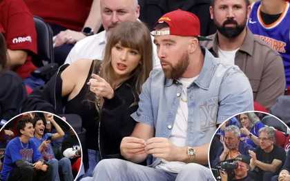 Taylor Swift cùng chồng đi xem bóng rổ thôi mà biến chiếc ghế thành "mỏ vàng"