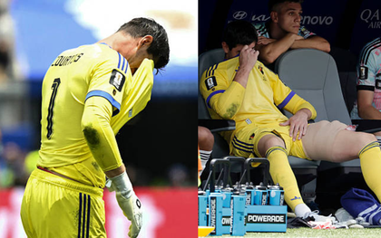 Courtois rời sân trong nước mắt vì chấn thương, cay đắng nhìn Bỉ thua nghiệt ngã trước Tây Ban Nha
