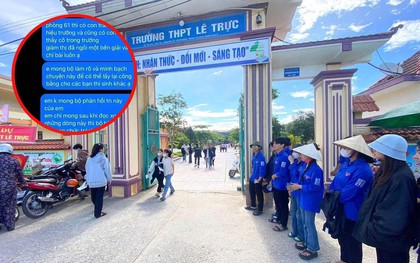 Vụ nghi vấn tiêu cực tại điểm thi ở Quảng Trị: Hiệu trưởng thông tin về lực học của con trai