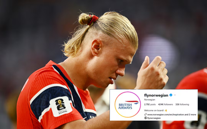 Hãng hàng không Na Uy đổi logo sang British Airways sau khi đội tuyển quốc gia thua Anh tại World Cup