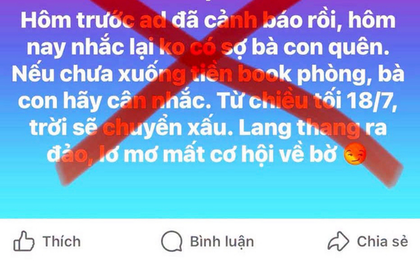 Làm rõ fanpage tung tin xấu về thời tiết Quảng Ninh, gây hoang mang dư luận