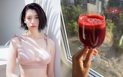 Thức uống màu đỏ đầy ở chợ Việt giúp búp bê Nhật Bản chống nắng, bơm collagen căng mọng
